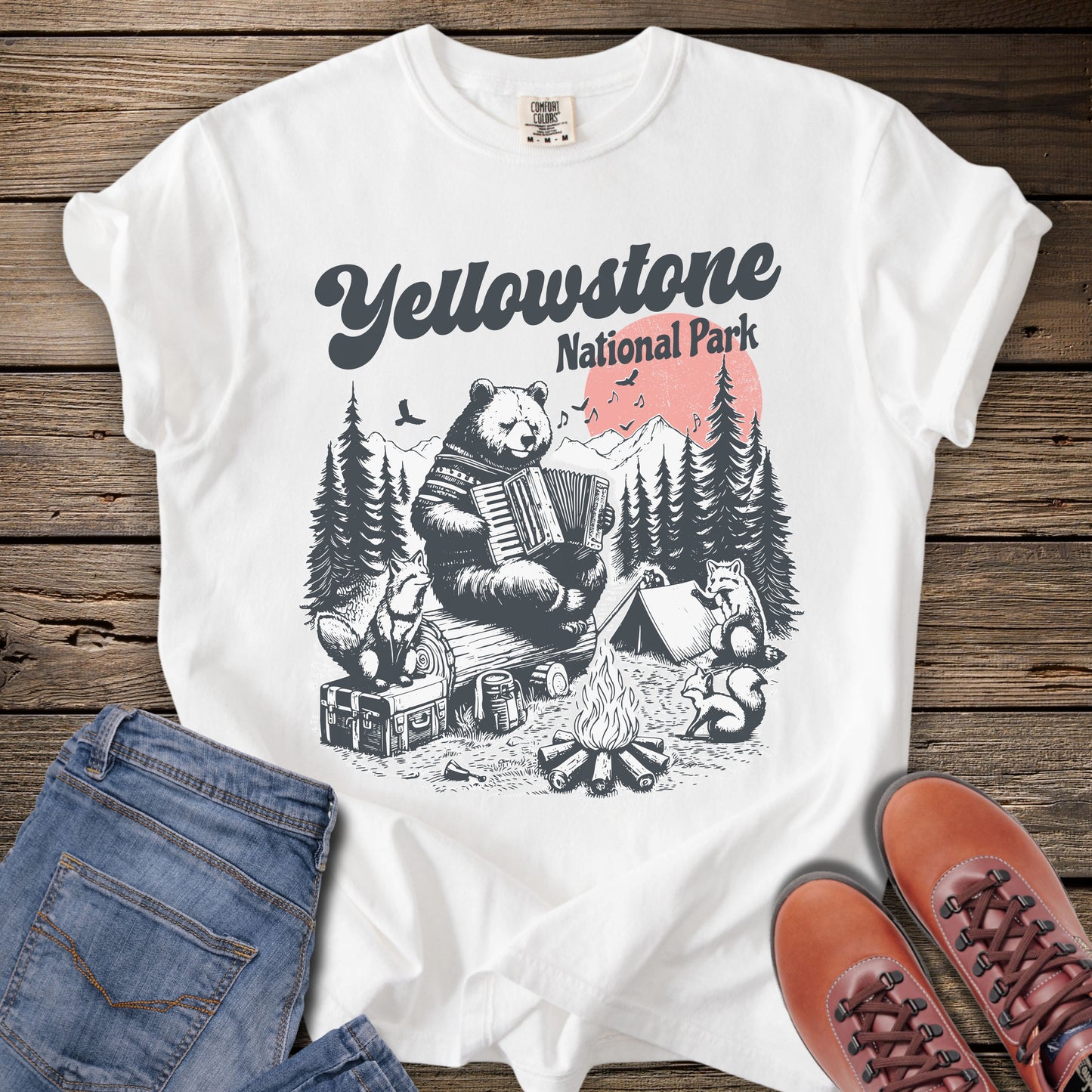 Yellowstone National Park Camping T-Shirt