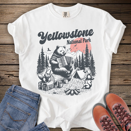 Yellowstone National Park Camping T-Shirt