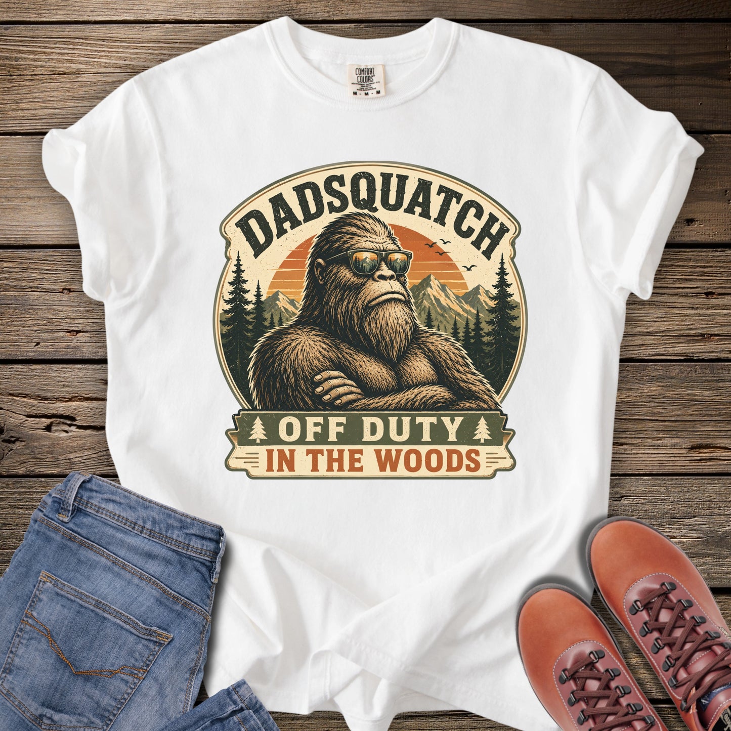 Dadsquatch "Off Duty in the Woods" T-Shirt