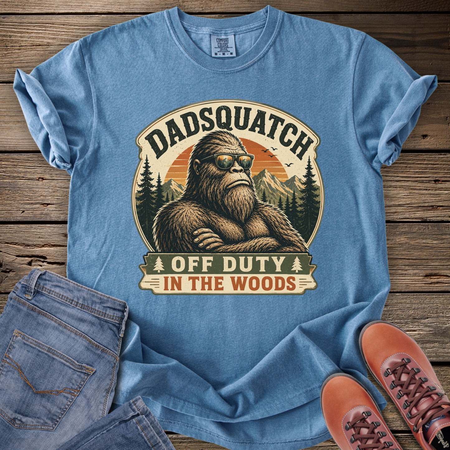 Dadsquatch "Off Duty in the Woods" T-Shirt