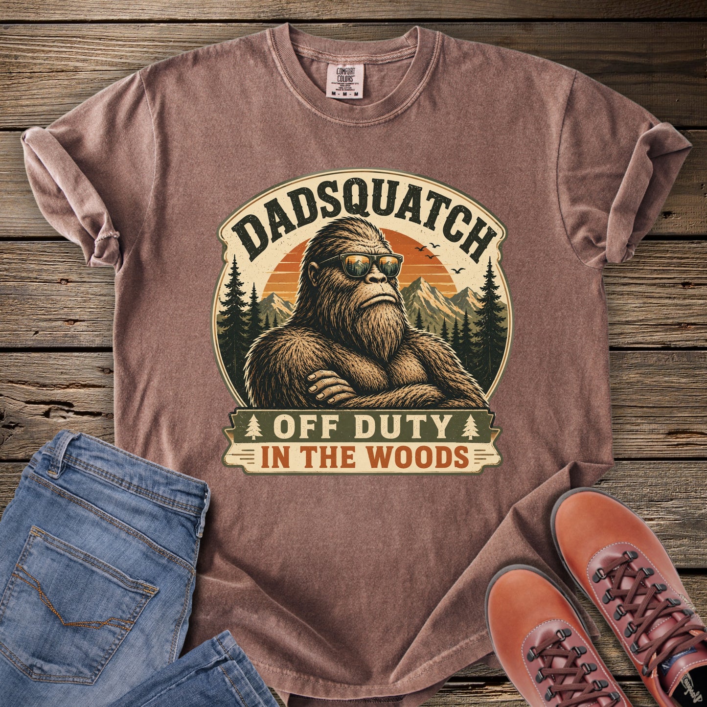 Dadsquatch "Off Duty in the Woods" T-Shirt
