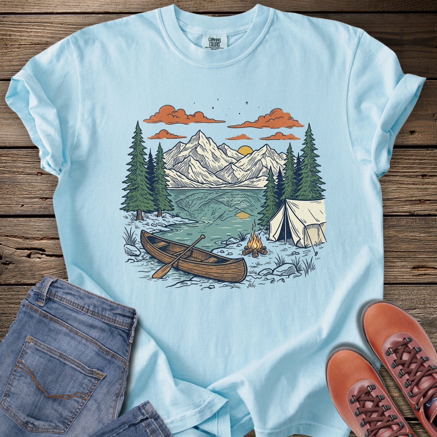 Mountain Canoe Outdoor Adventure T-Shirt