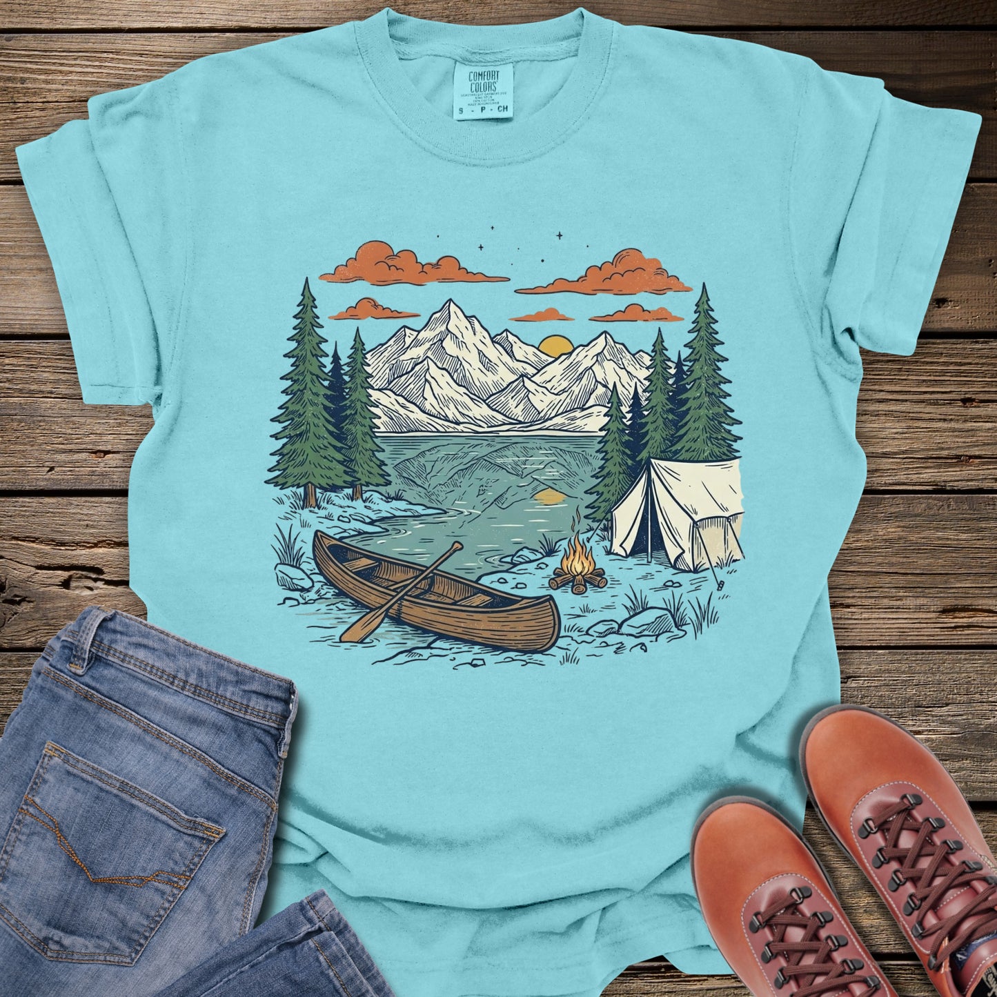 Mountain Canoe Outdoor Adventure T-Shirt
