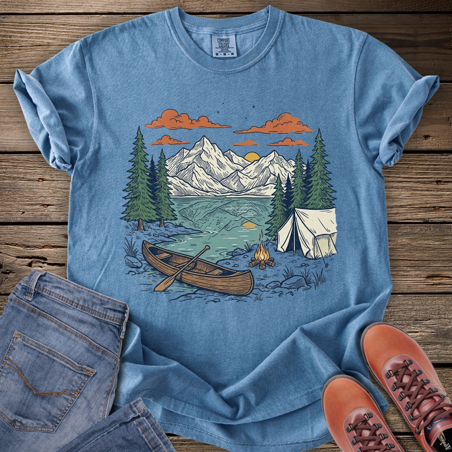 Mountain Canoe Outdoor Adventure T-Shirt