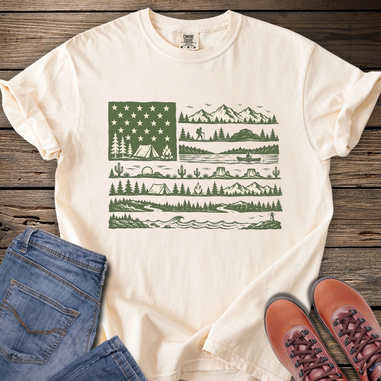 American Outdoor Flag T-Shirt