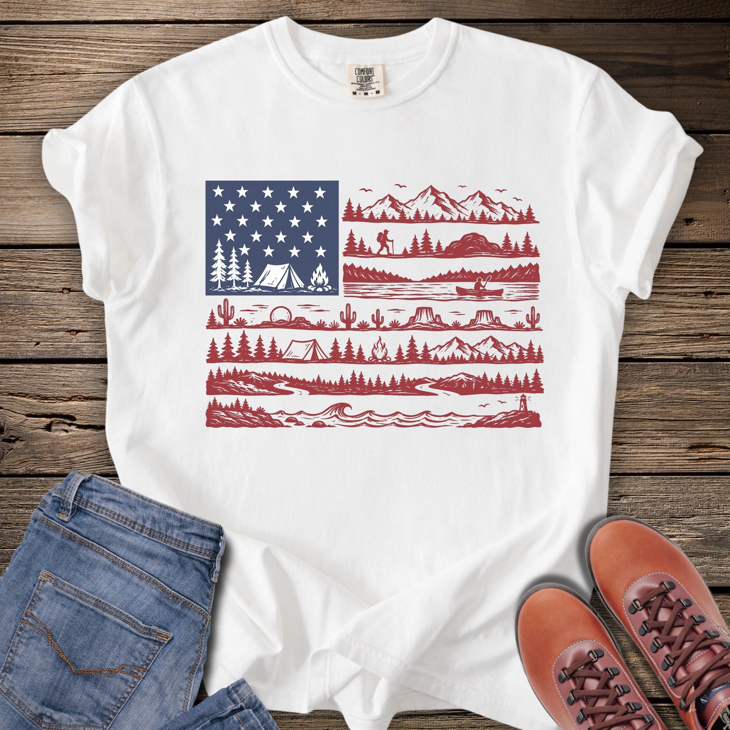 American Outdoor Flag T-Shirt