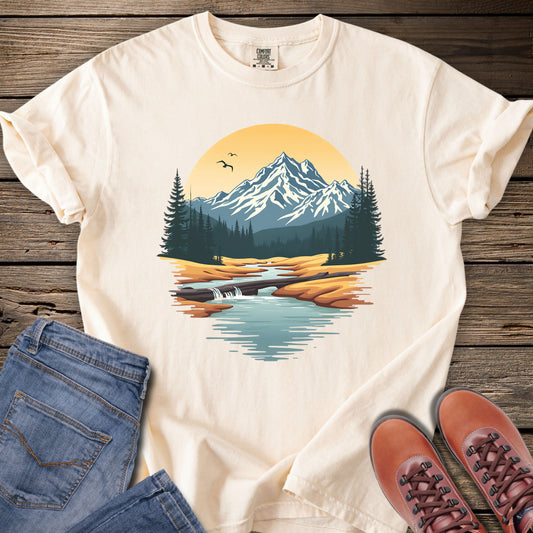 Mountain Lake Sunset T-Shirt