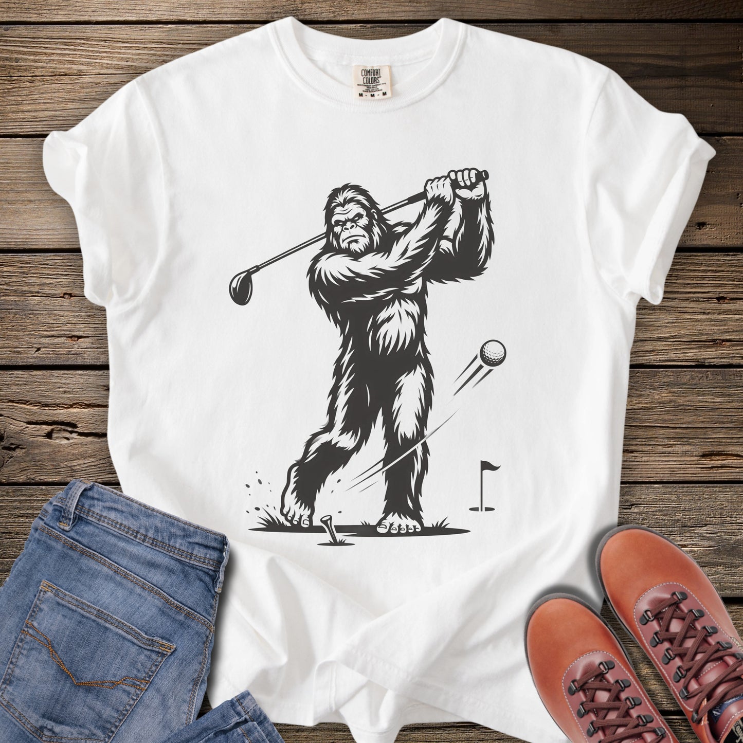 Golfing Sasquatch T-Shirt