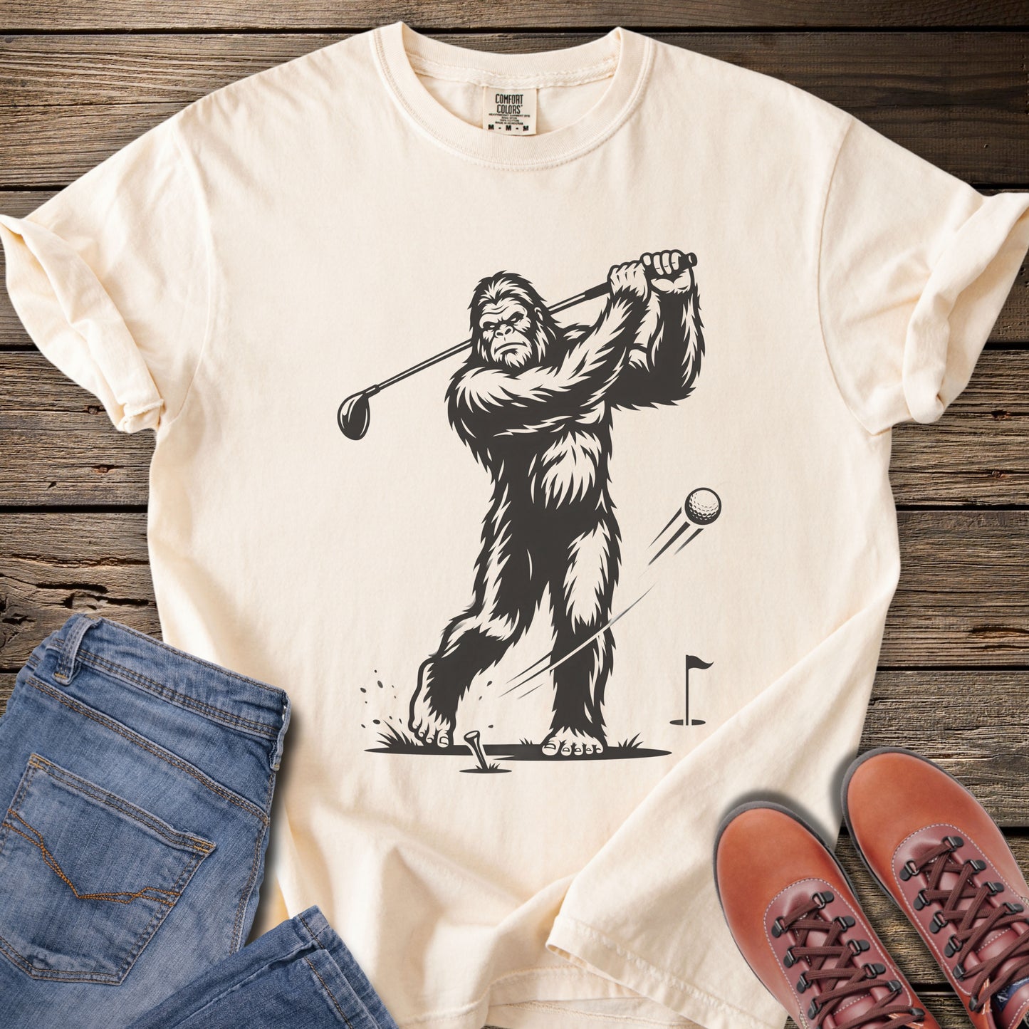 Golfing Sasquatch T-Shirt