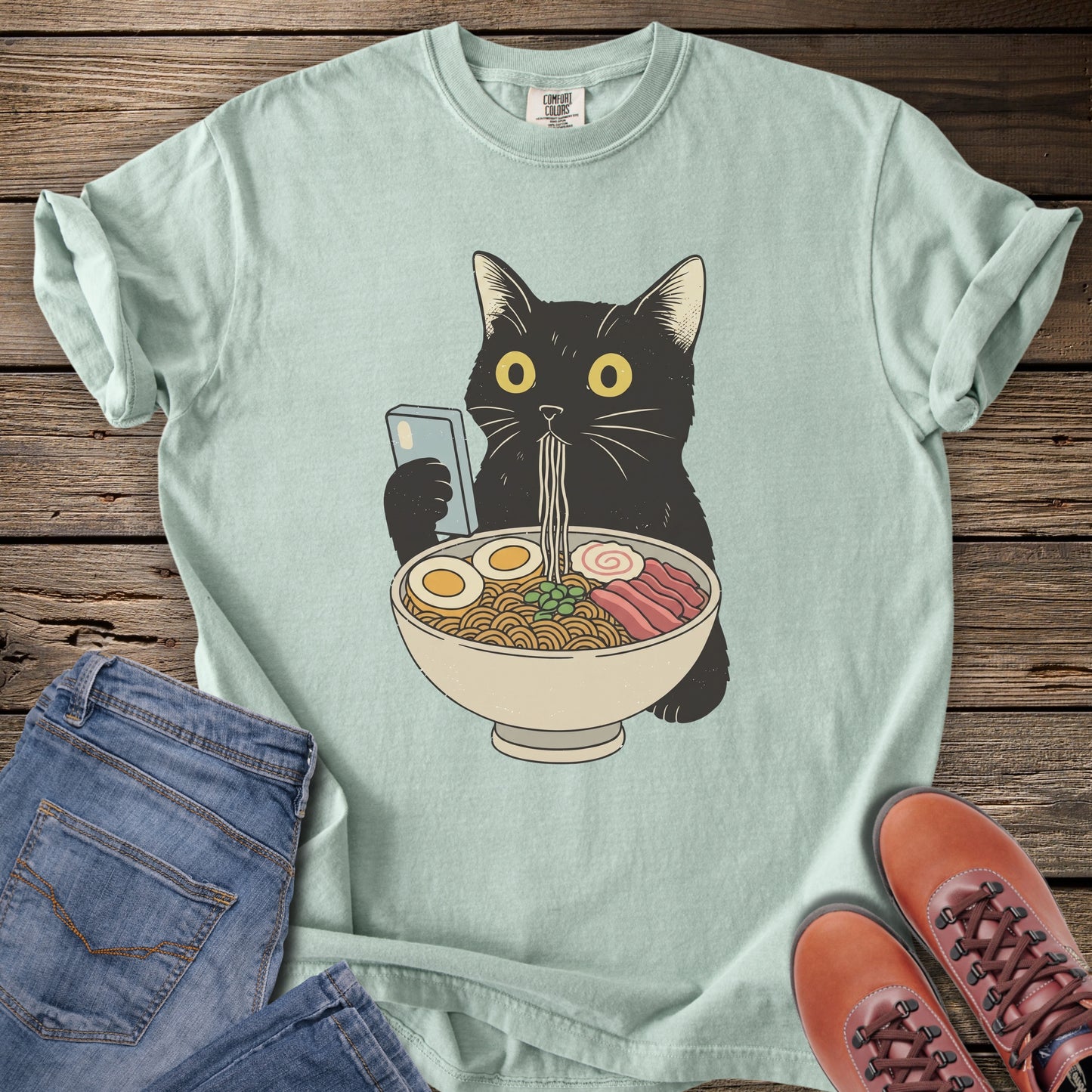 Ramen Cat T‑Shirt