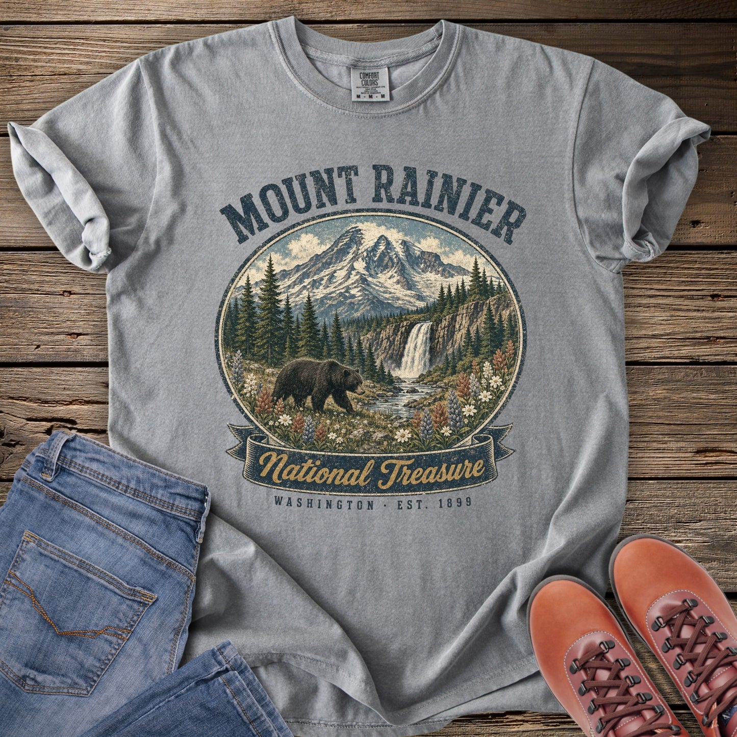 Mount Rainier National Treasure T-Shirt