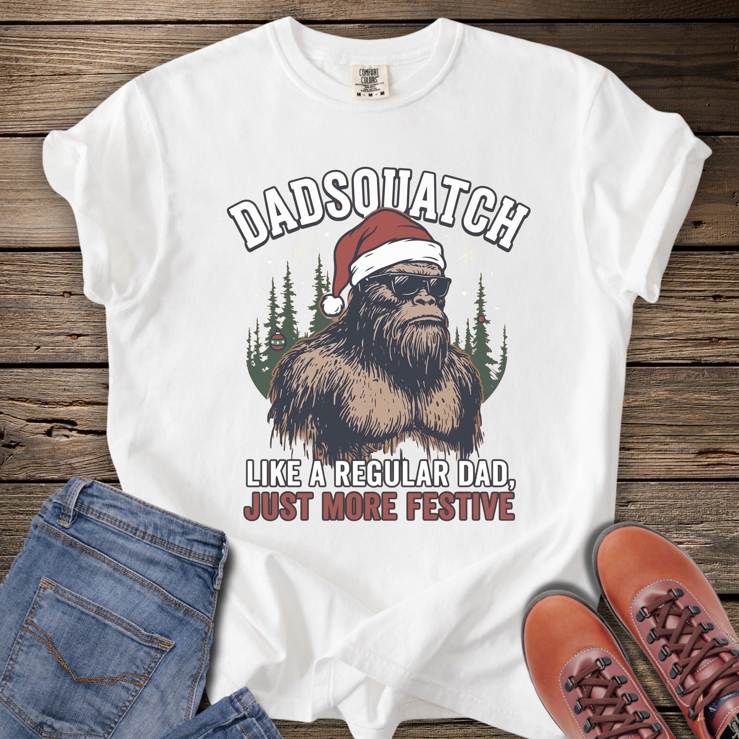 Dadsquatch Christmas T-Shirt