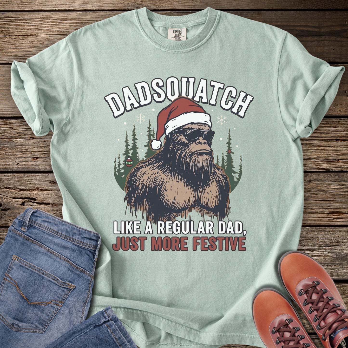 Dadsquatch Christmas T-Shirt