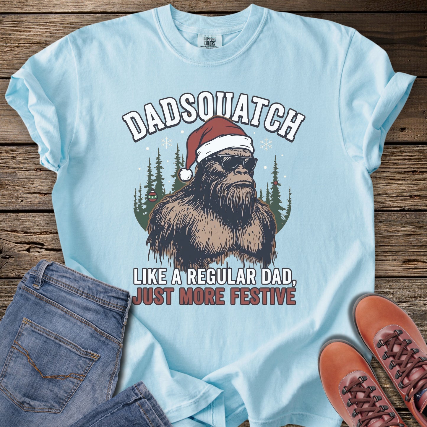 Dadsquatch Christmas T-Shirt