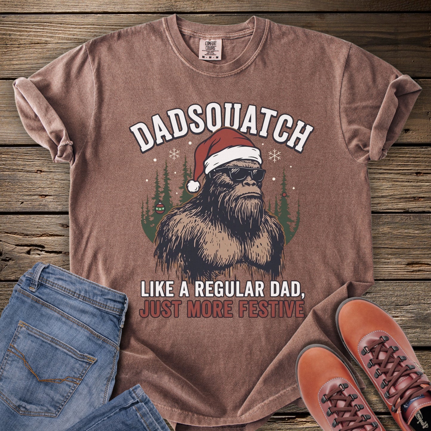 Dadsquatch Christmas T-Shirt