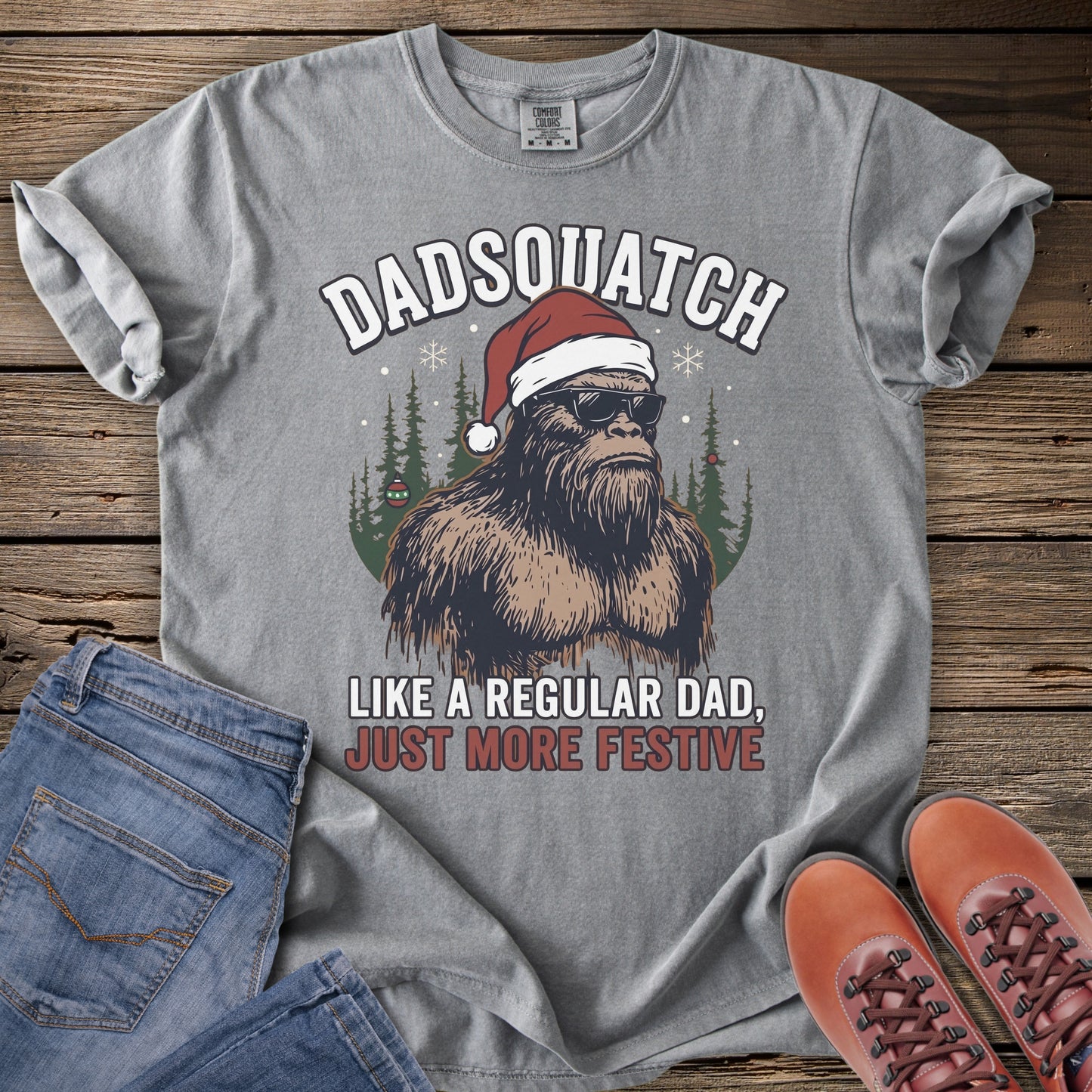 Dadsquatch Christmas T-Shirt