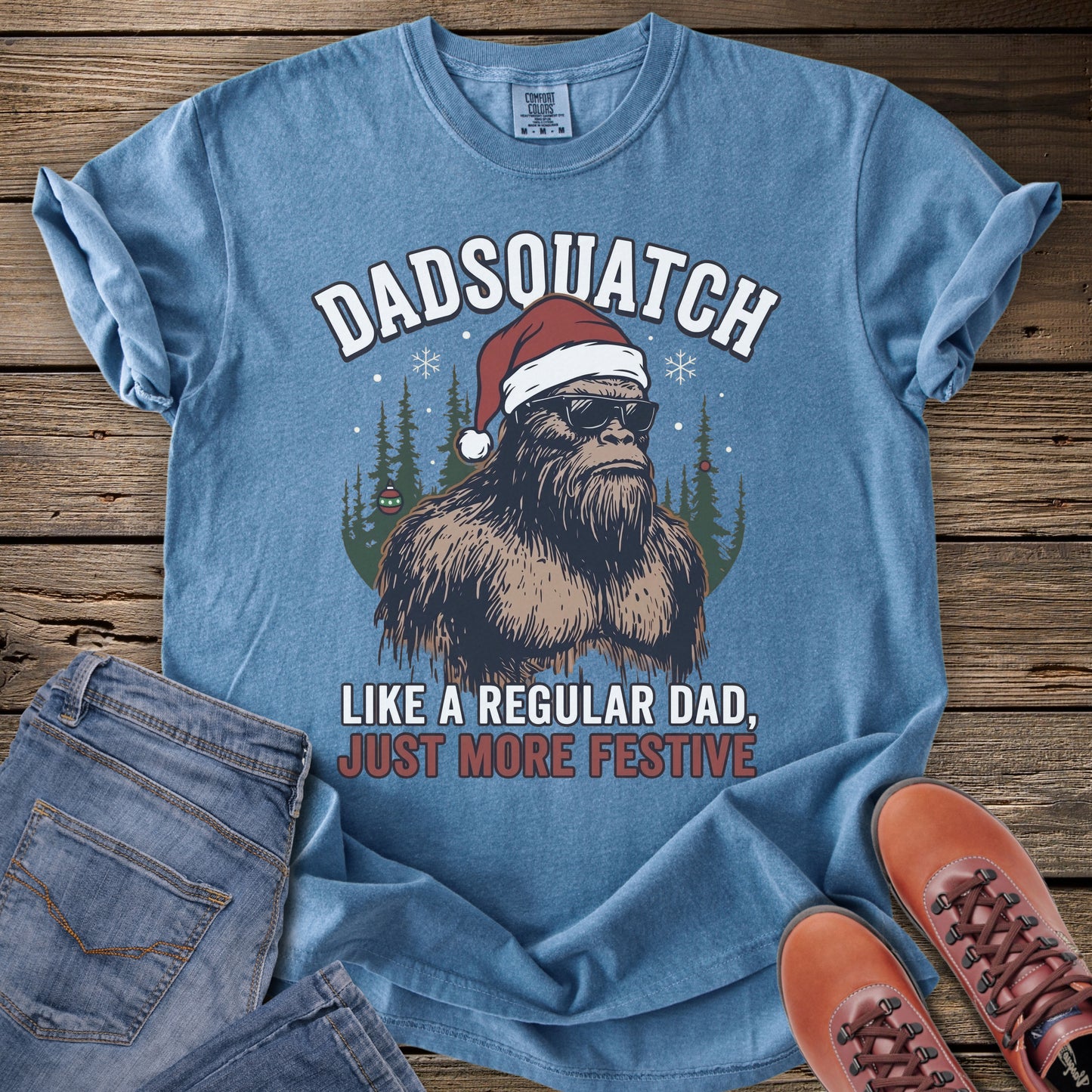Dadsquatch Christmas T-Shirt