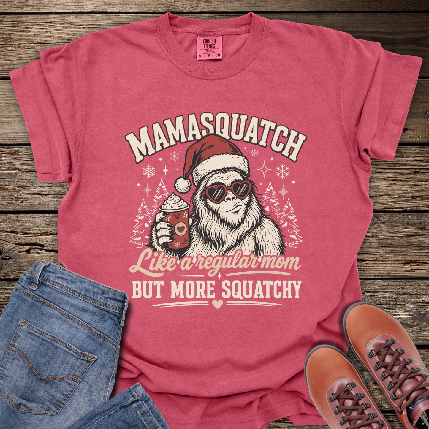 Mamasaqatch Christmas T-Shirt