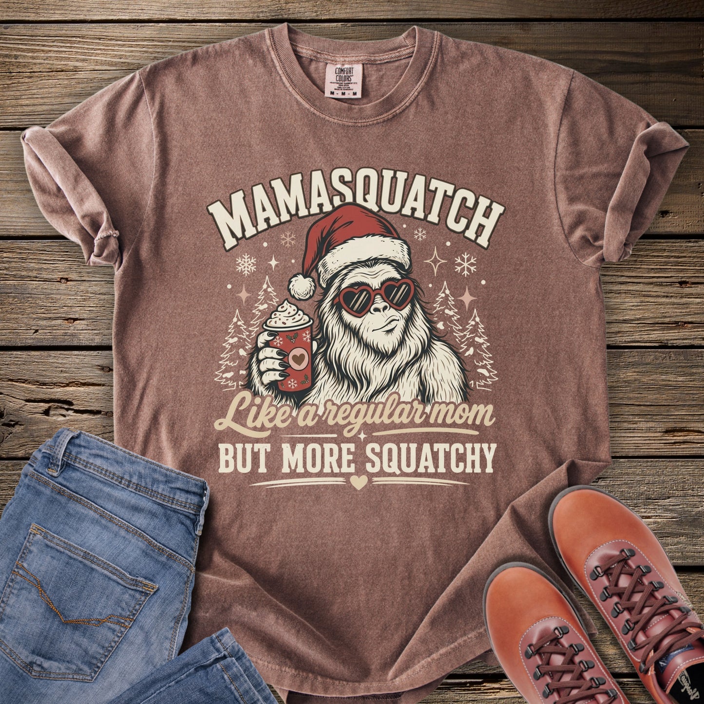 Mamasaqatch Christmas T-Shirt
