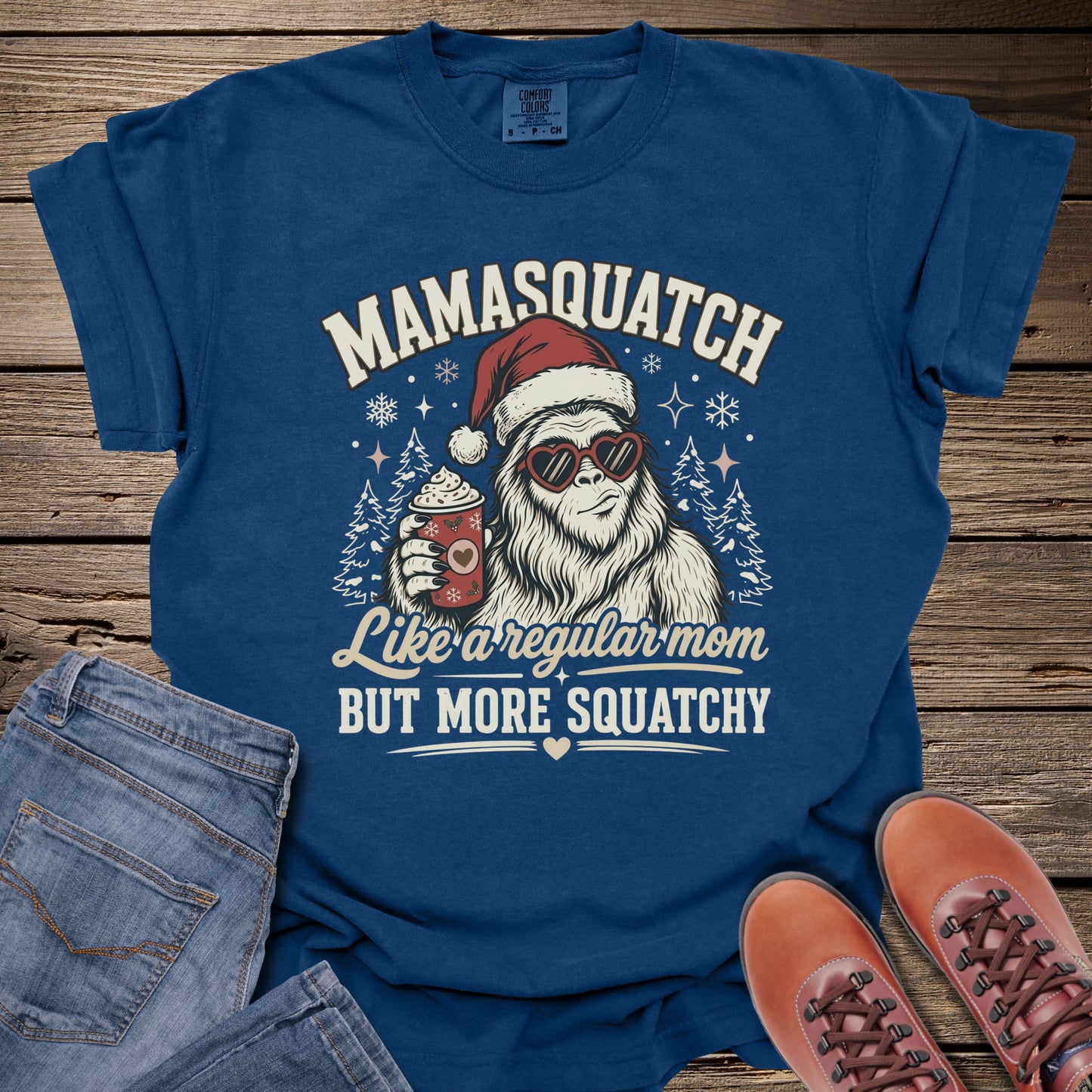 Mamasaqatch Christmas T-Shirt