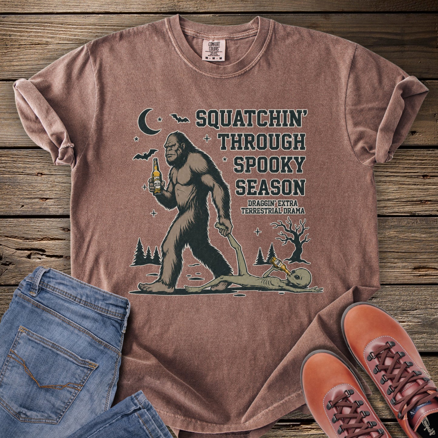 Squatchin' Through Spooky Season T-Shirt