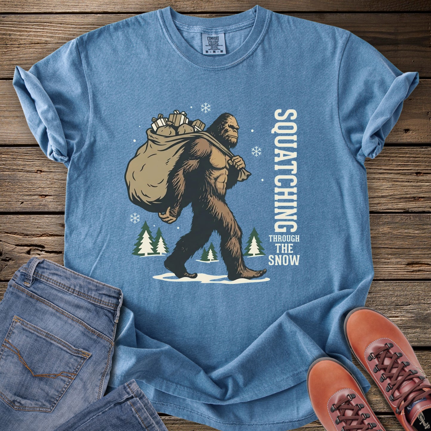 Squatching Through the Snow T-Shirt