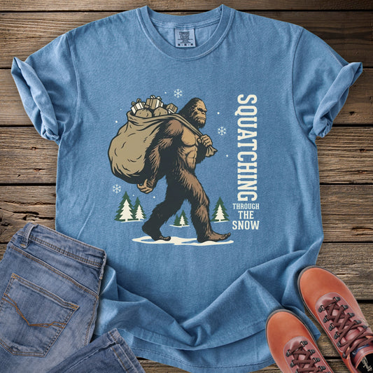 Squatching Through the Snow T-Shirt