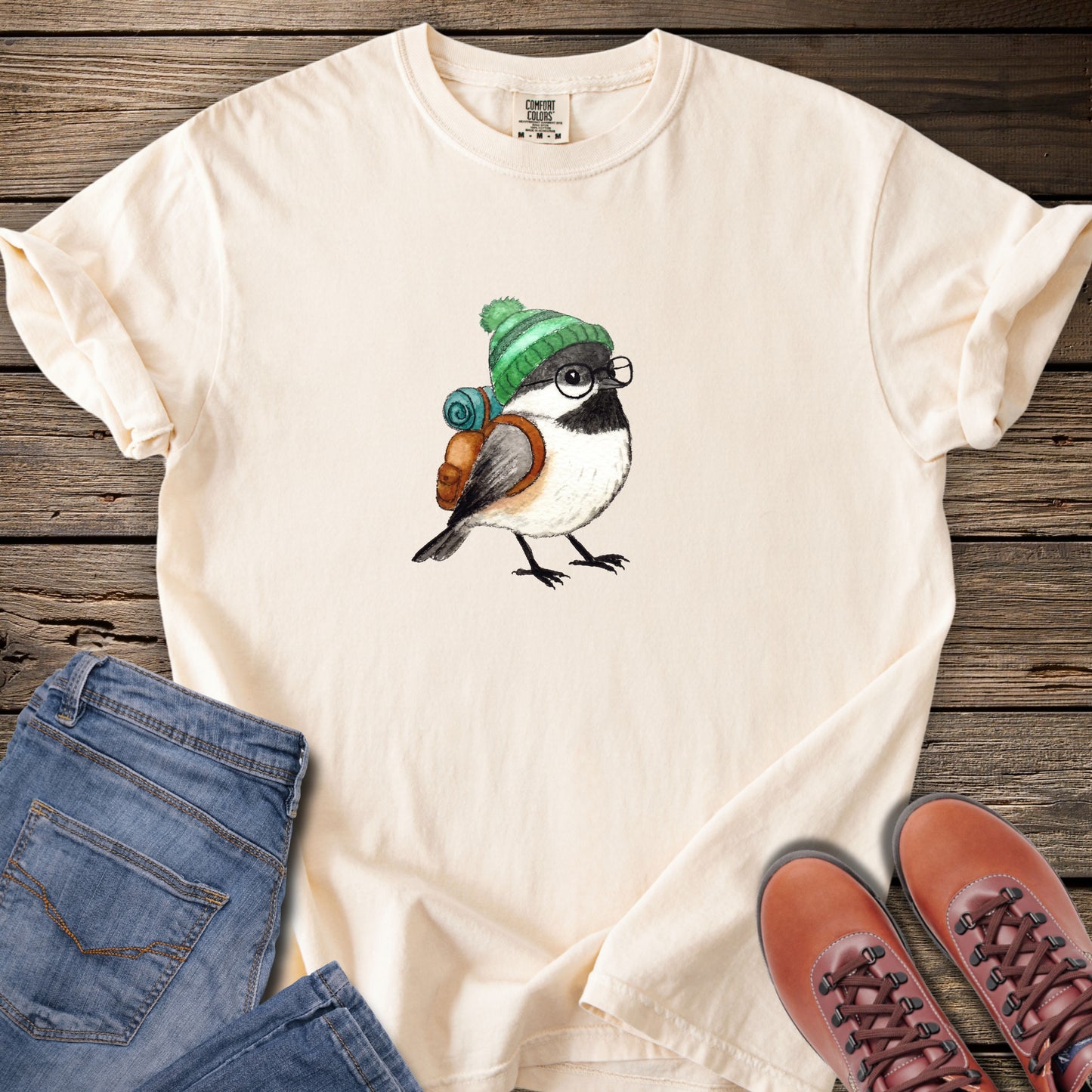 Hiking Chickadee T-Shirt