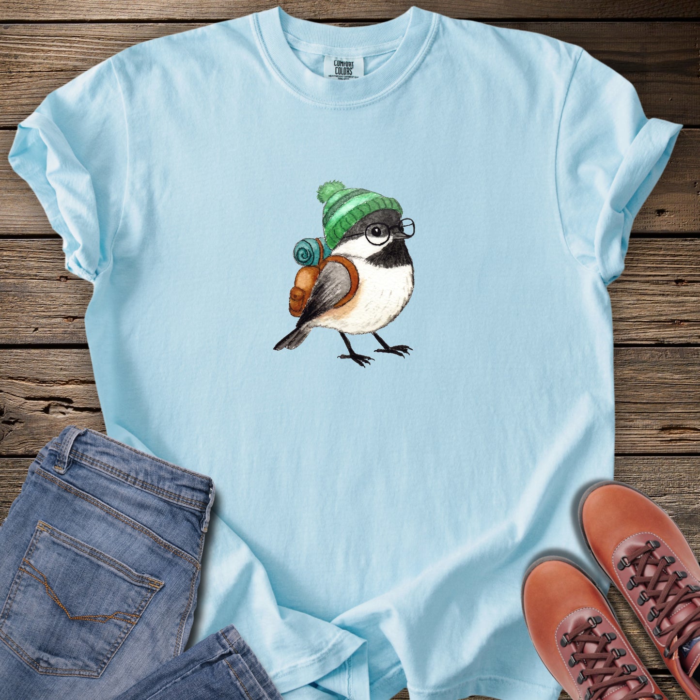 Hiking Chickadee T-Shirt