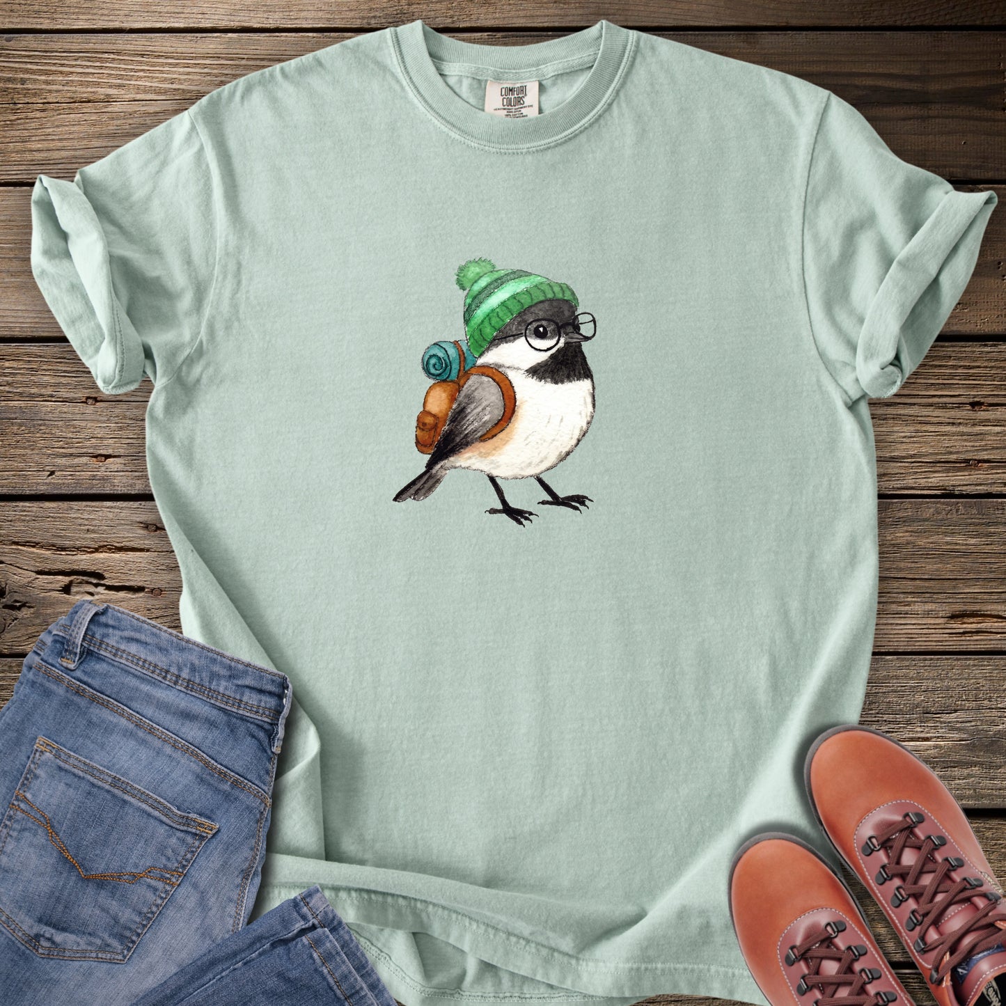 Hiking Chickadee T-Shirt