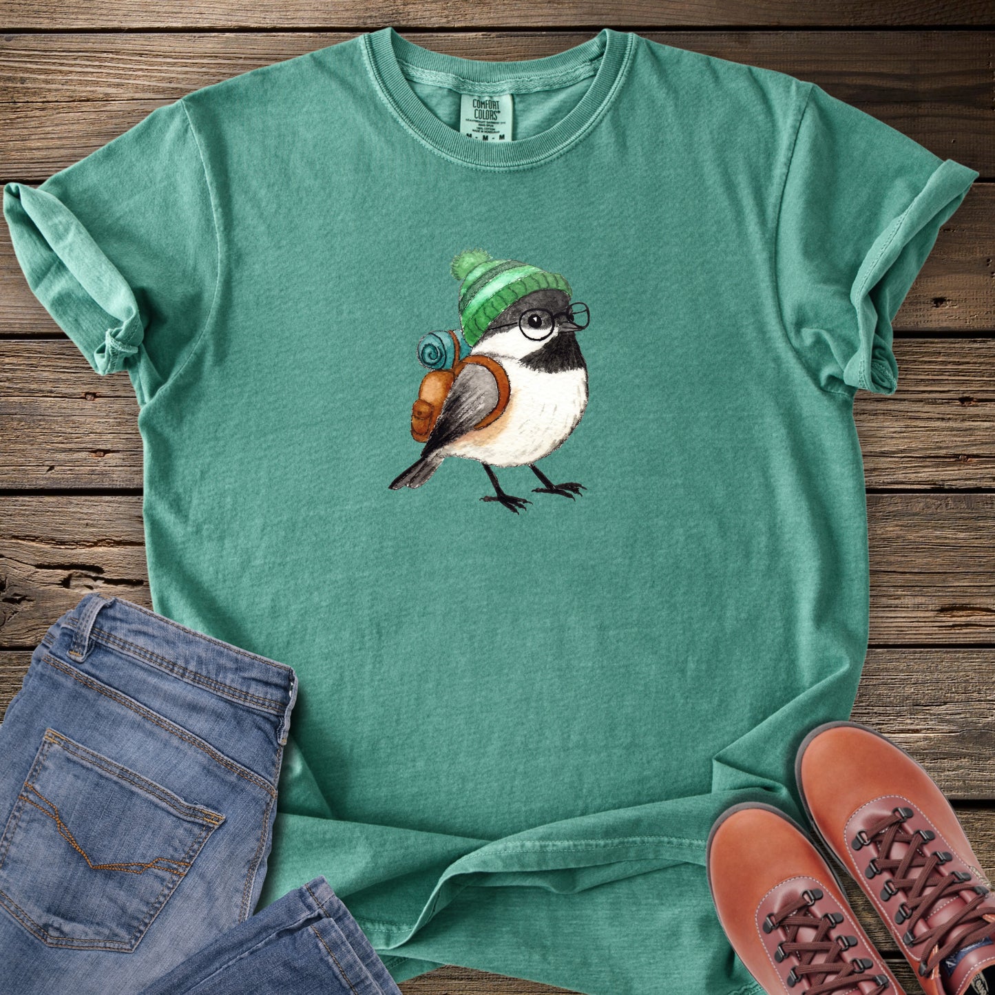 Hiking Chickadee T-Shirt