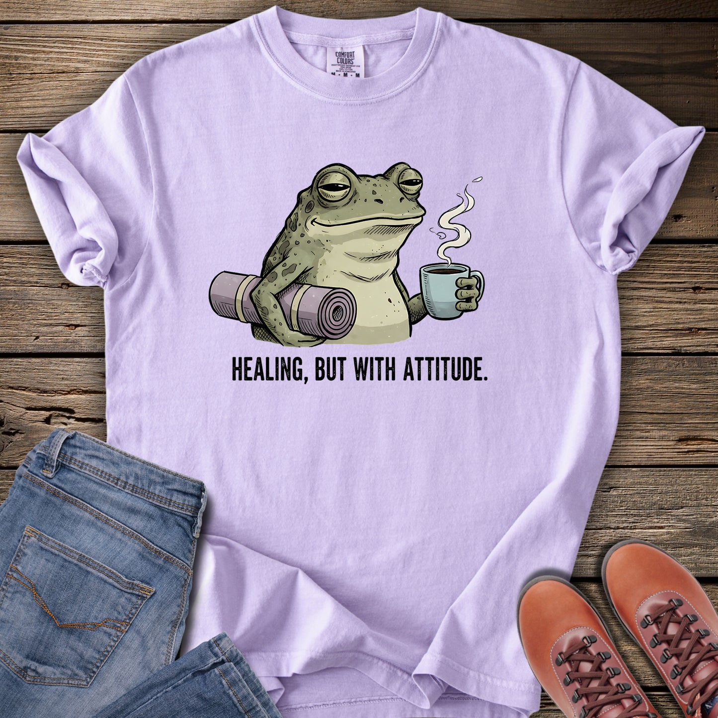 Healing, But With Attitude Frog T-Shirt