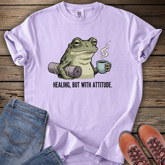 Healing, But With Attitude Frog T-Shirt