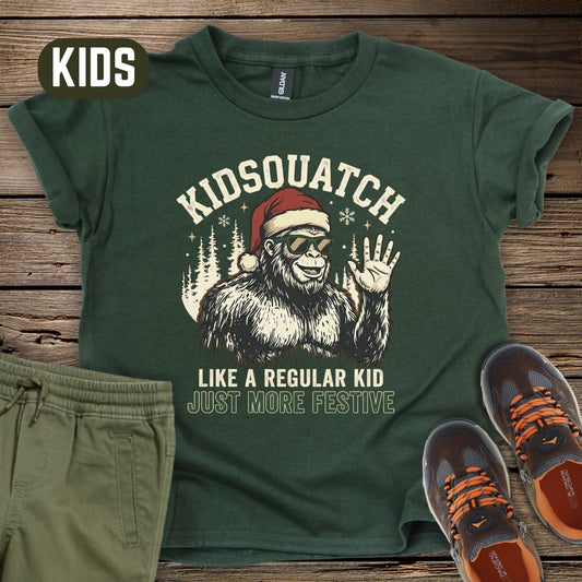 Kidsquatch Christmas T‑Shirt