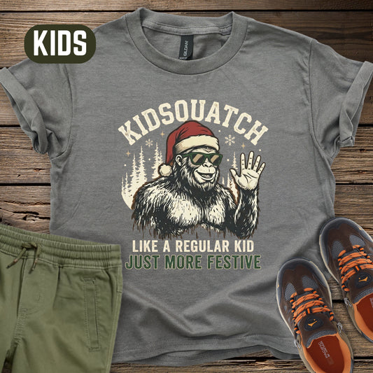 Kidsquatch Christmas T‑Shirt