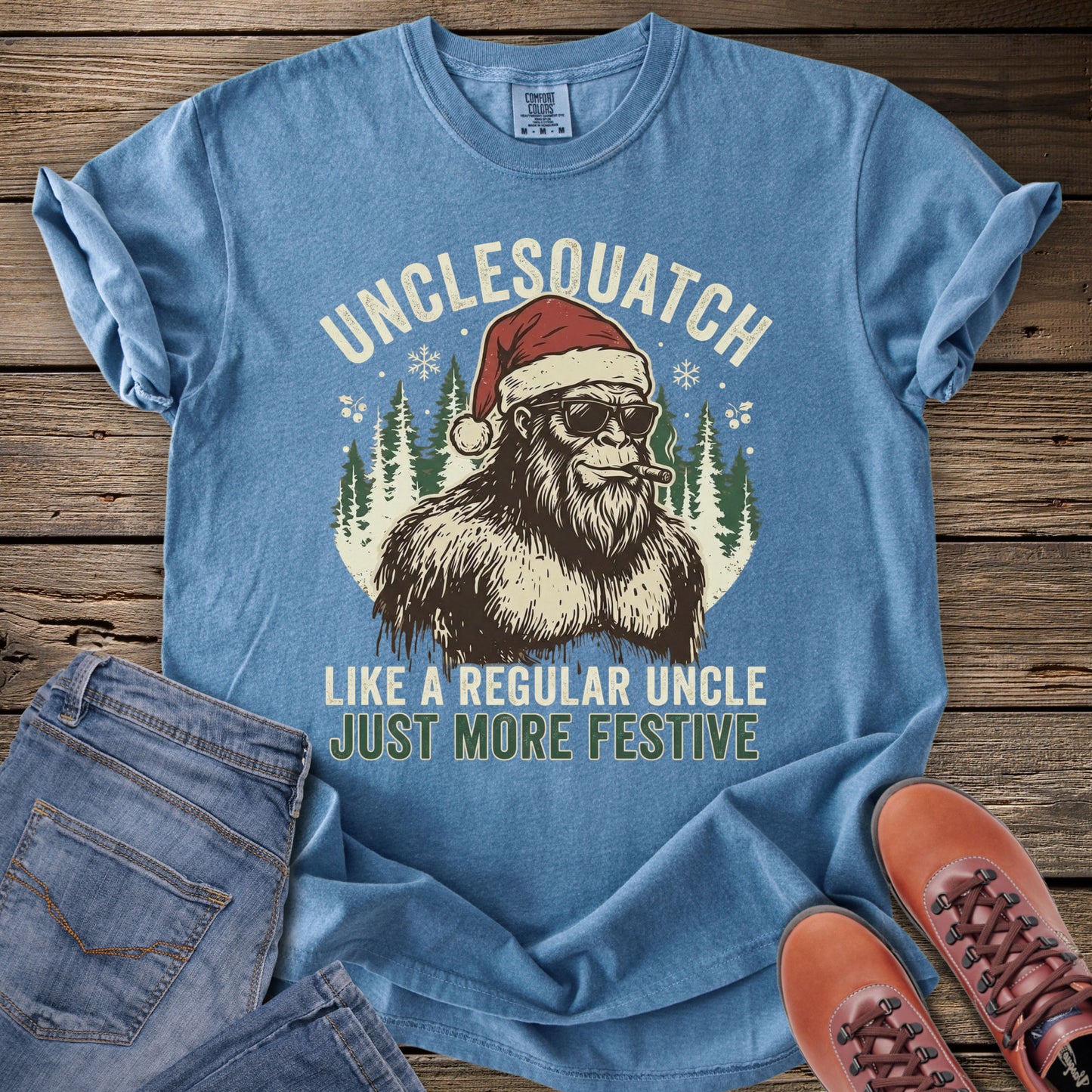 Unclesquatch Christmas T-Shirt