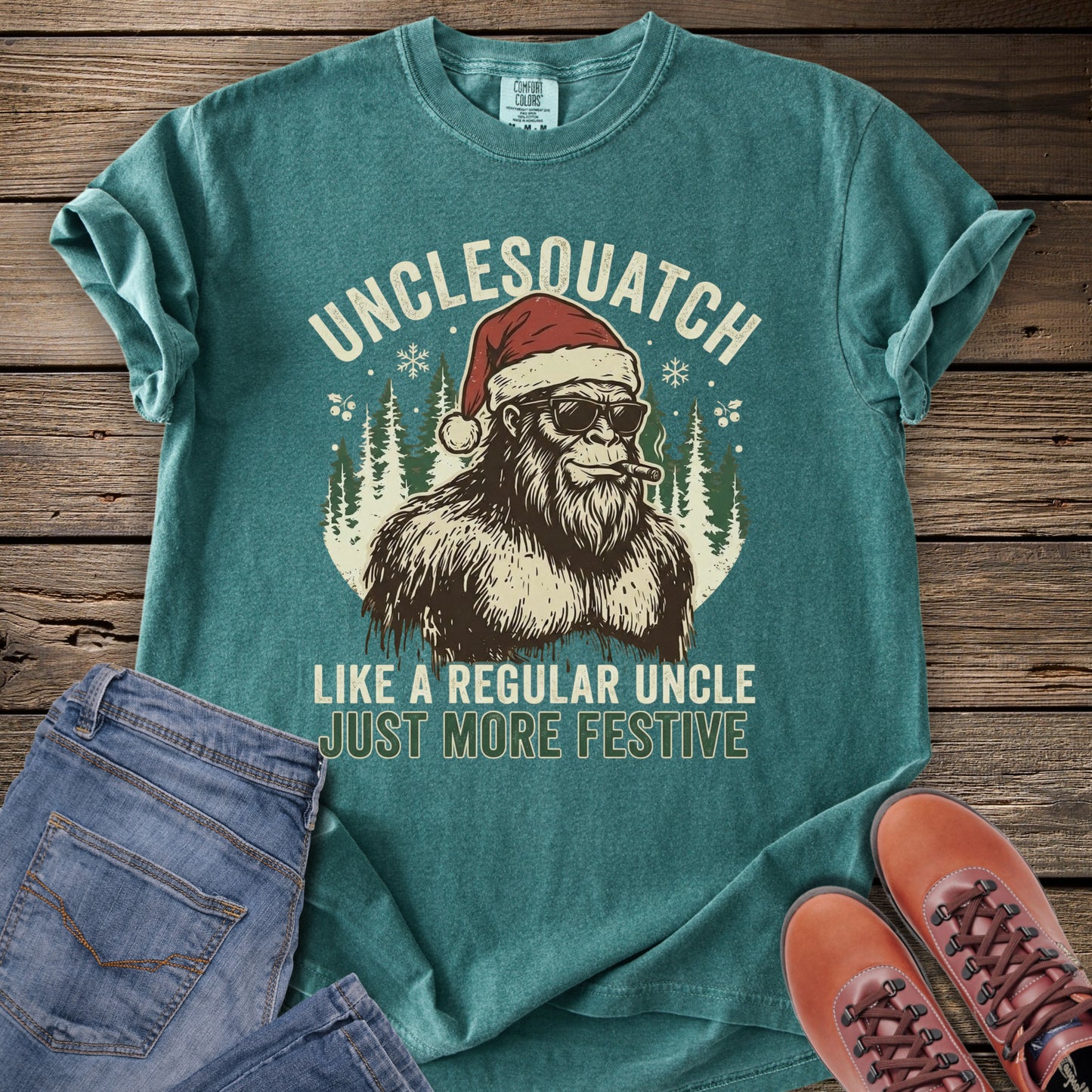 Unclesquatch Christmas T-Shirt