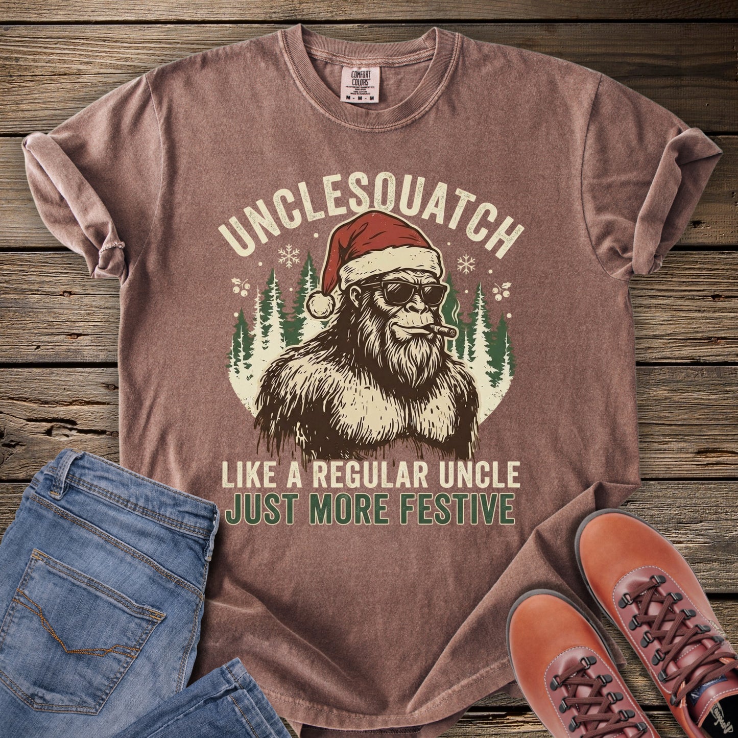 Unclesquatch Christmas T-Shirt