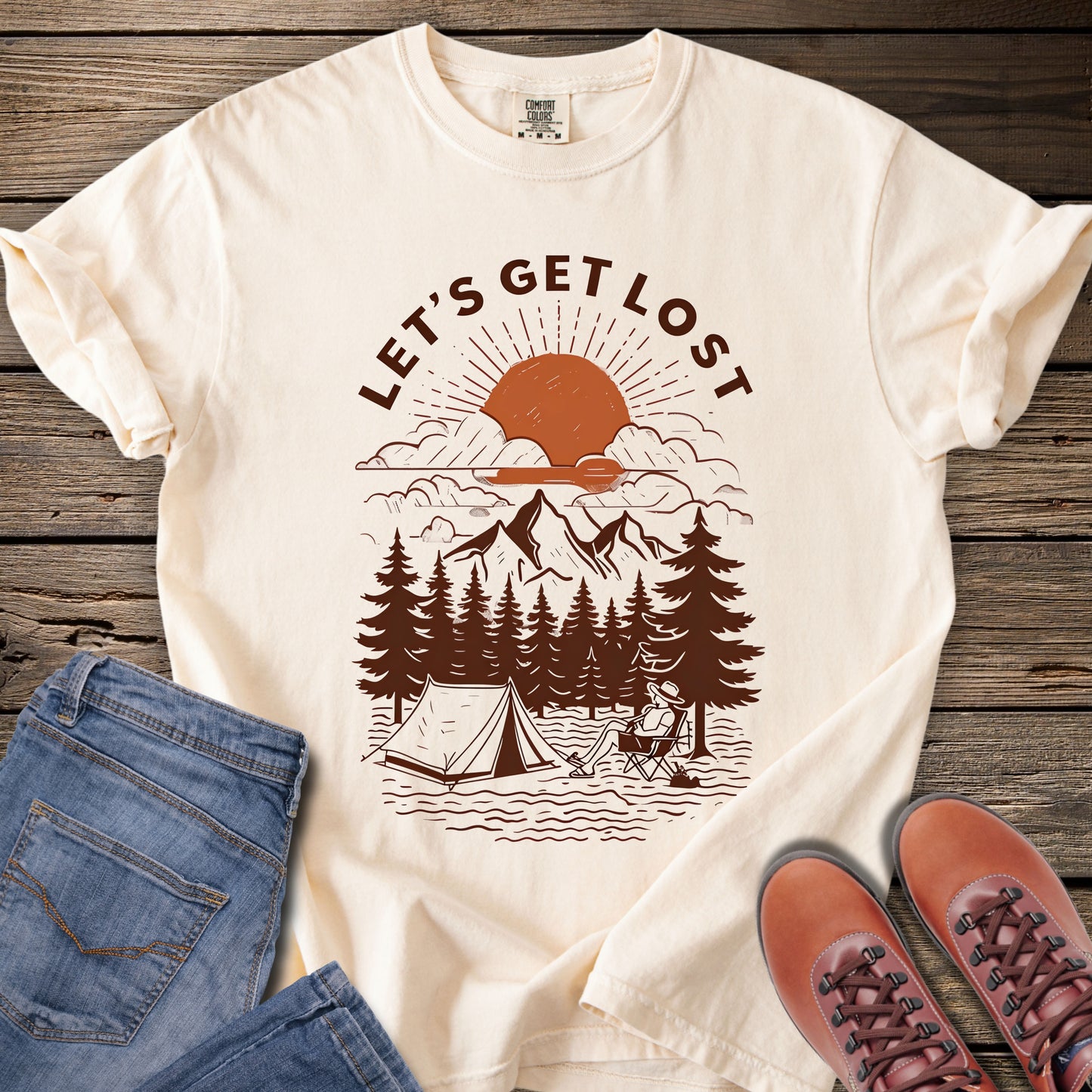 Let's Get Lost Camping T-Shirt