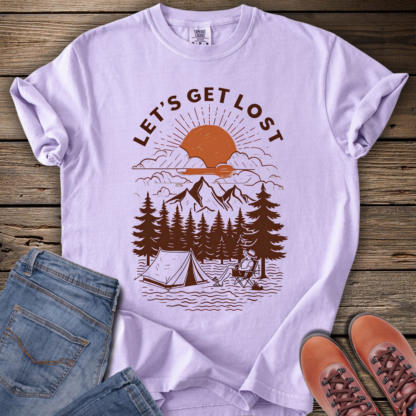 Let's Get Lost Camping T-Shirt