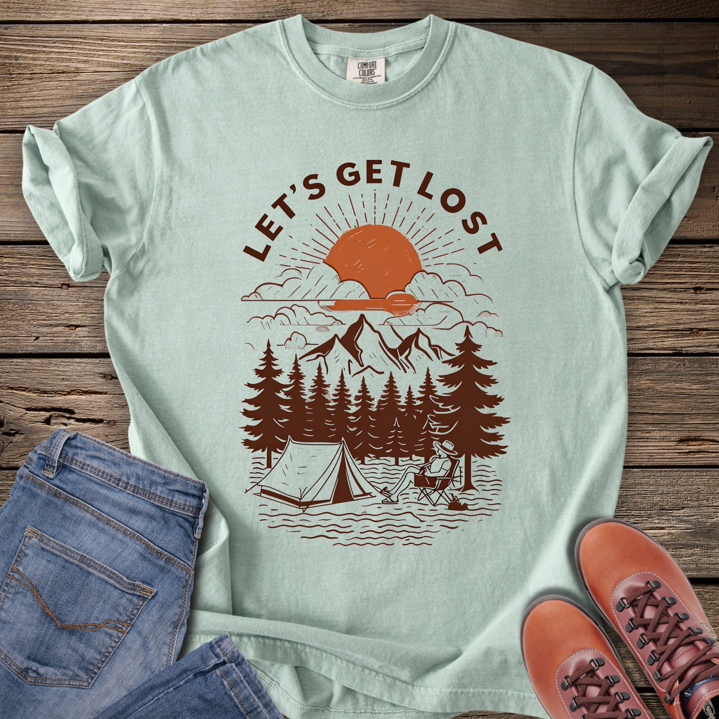 Let's Get Lost Camping T-Shirt