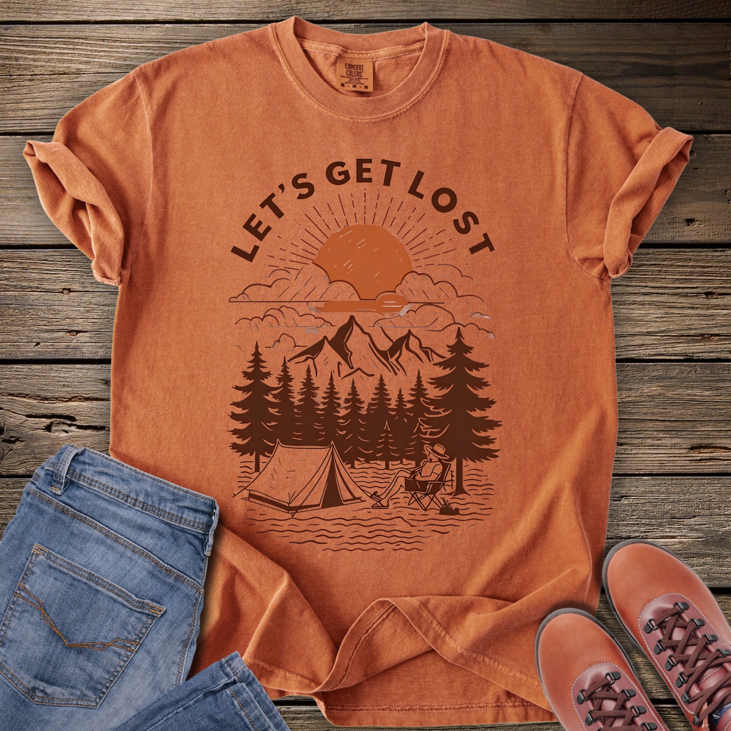 Let's Get Lost Camping T-Shirt