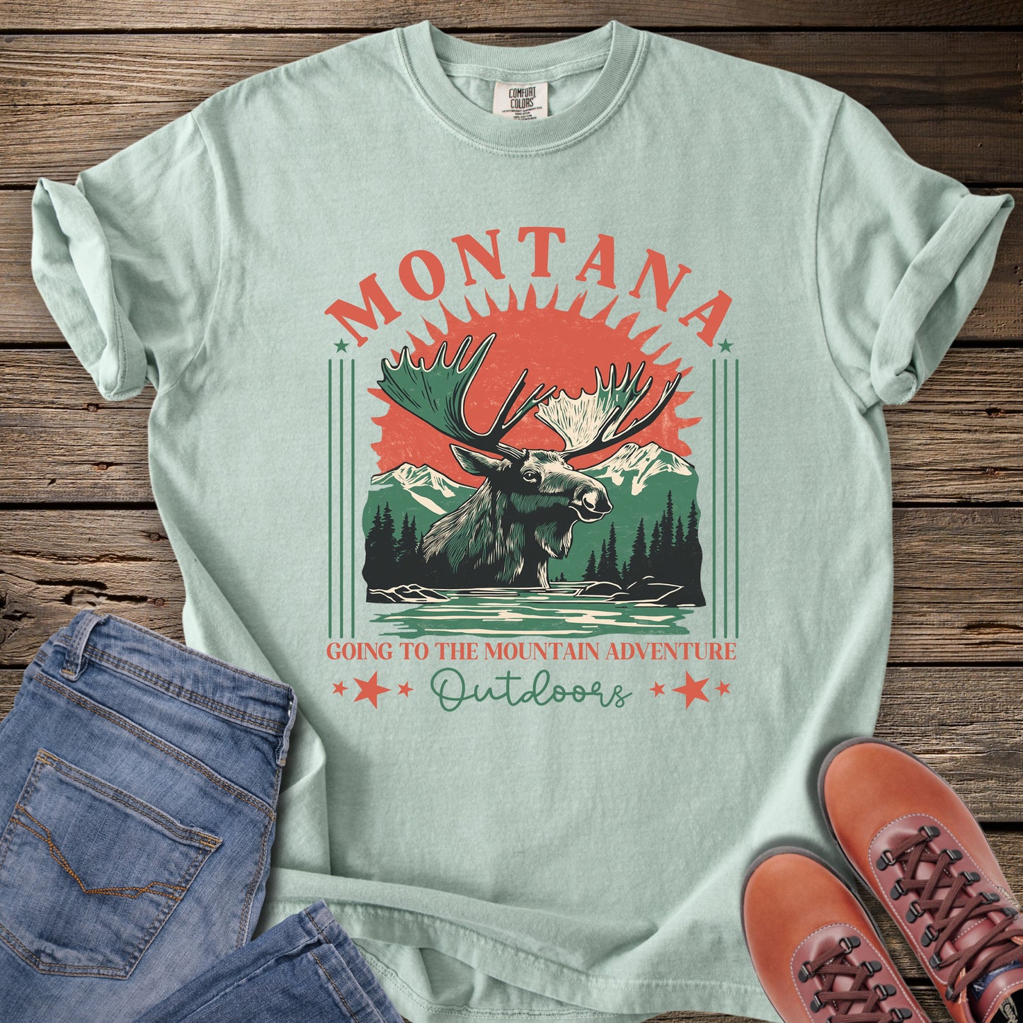 Montana Adventure Moose T-Shirt