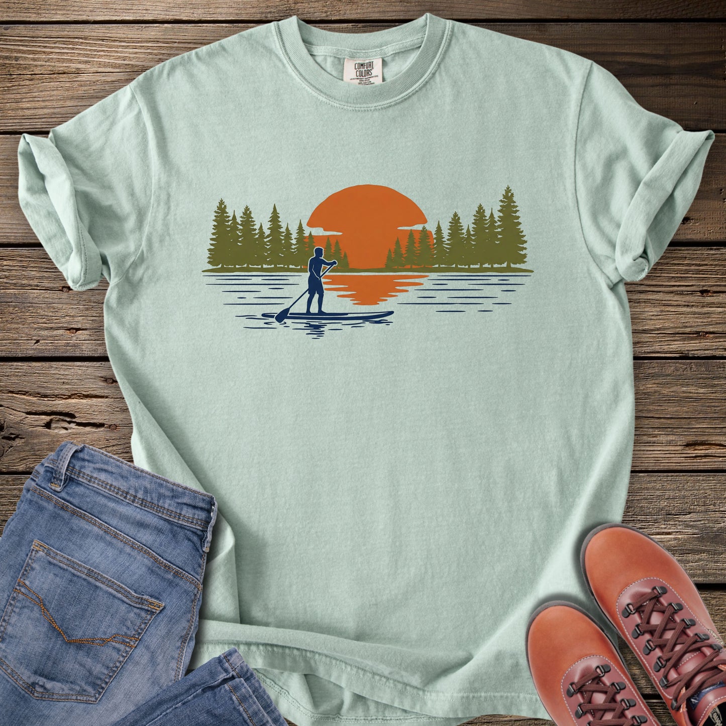 Paddleboard Sunset T-Shirt