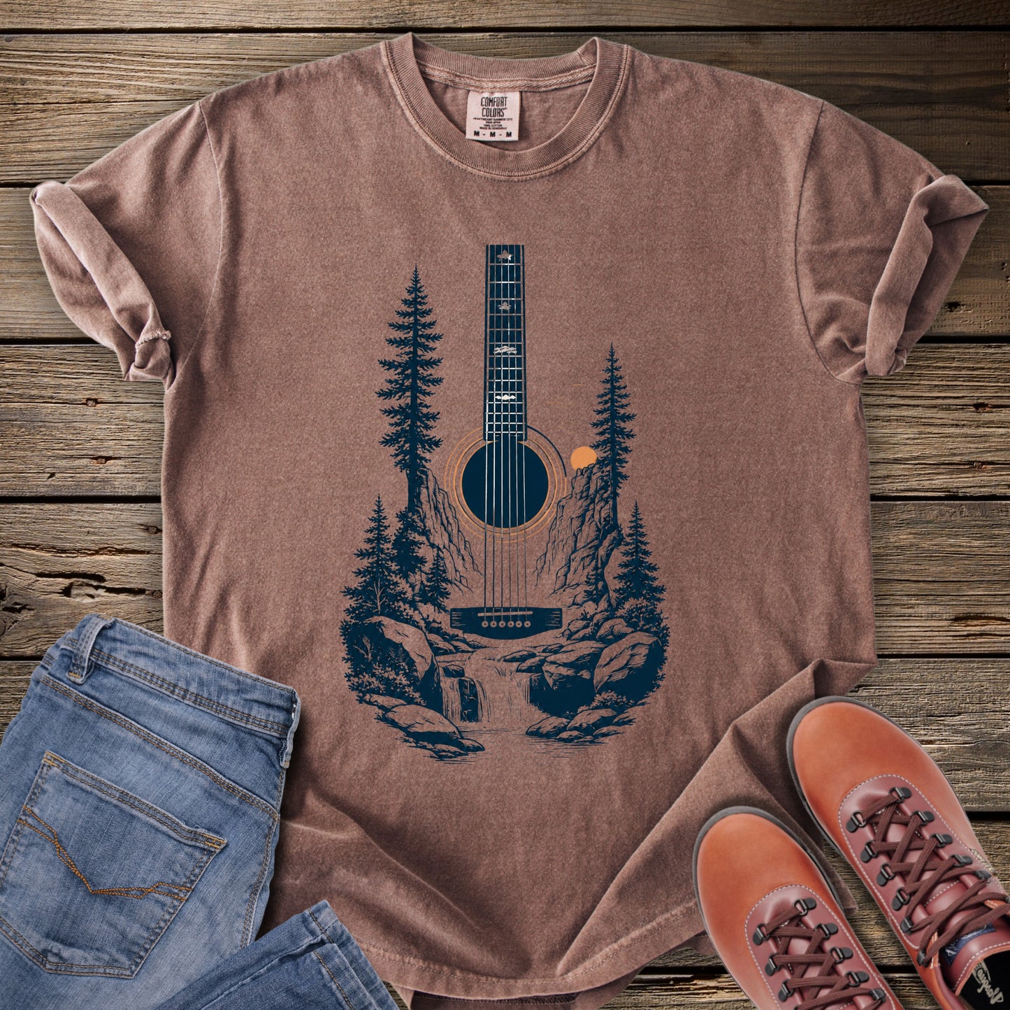 Acoustic Wilderness Guitar T-Shirt