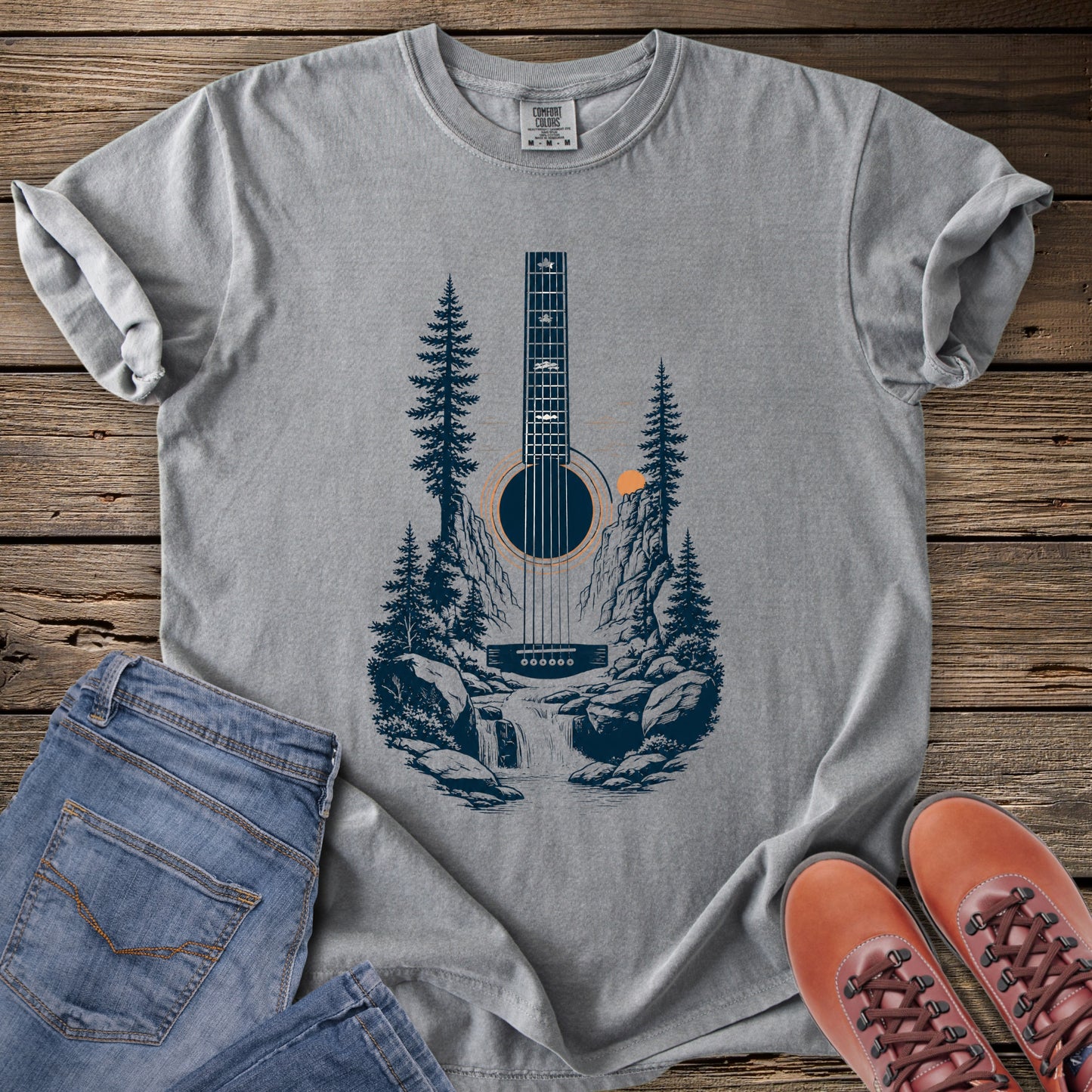 Acoustic Wilderness Guitar T-Shirt
