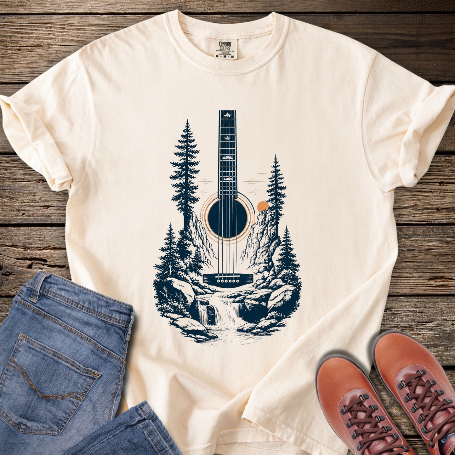 Acoustic Wilderness Guitar T-Shirt