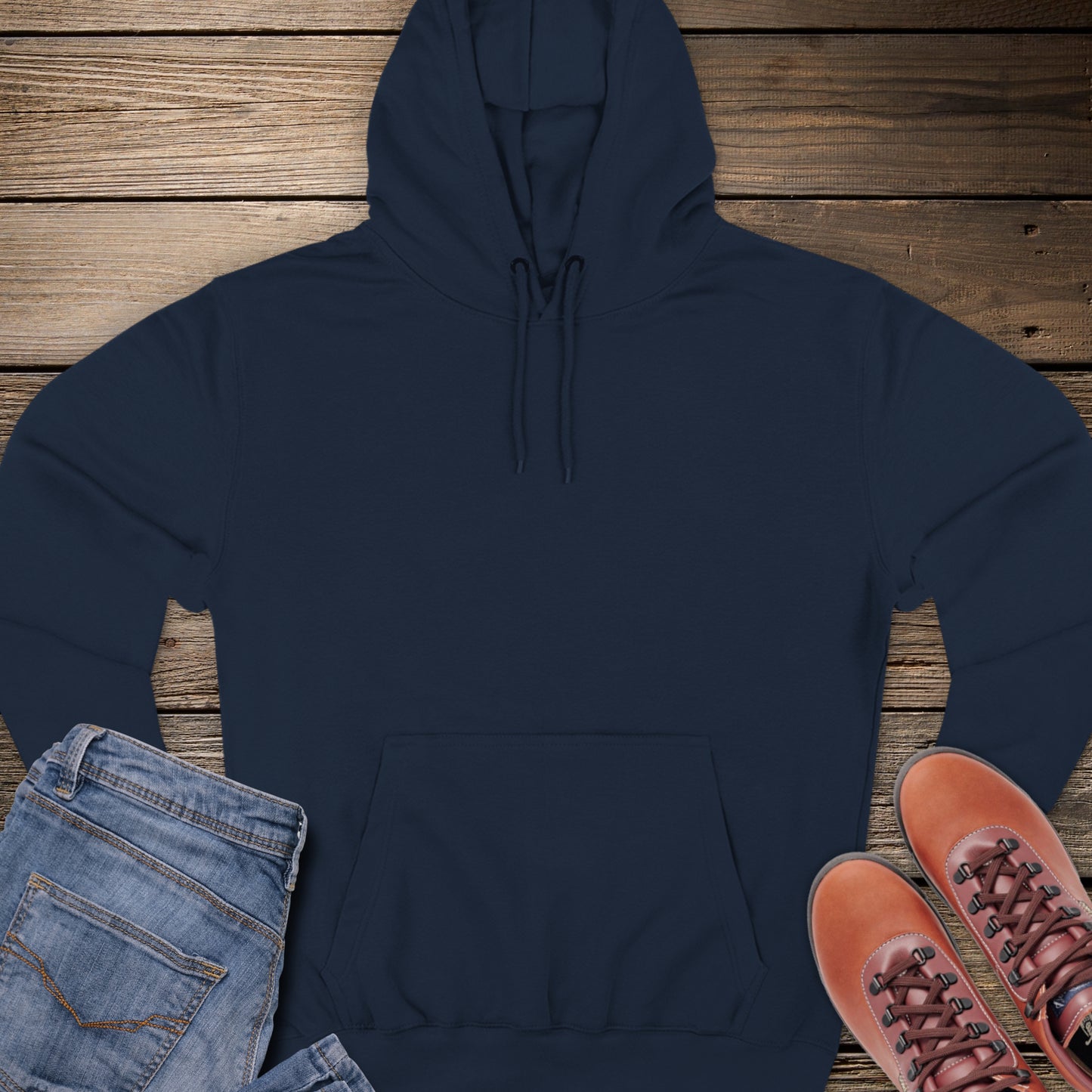 Wild & Free Sasquatch Premium Hoodie (back design)