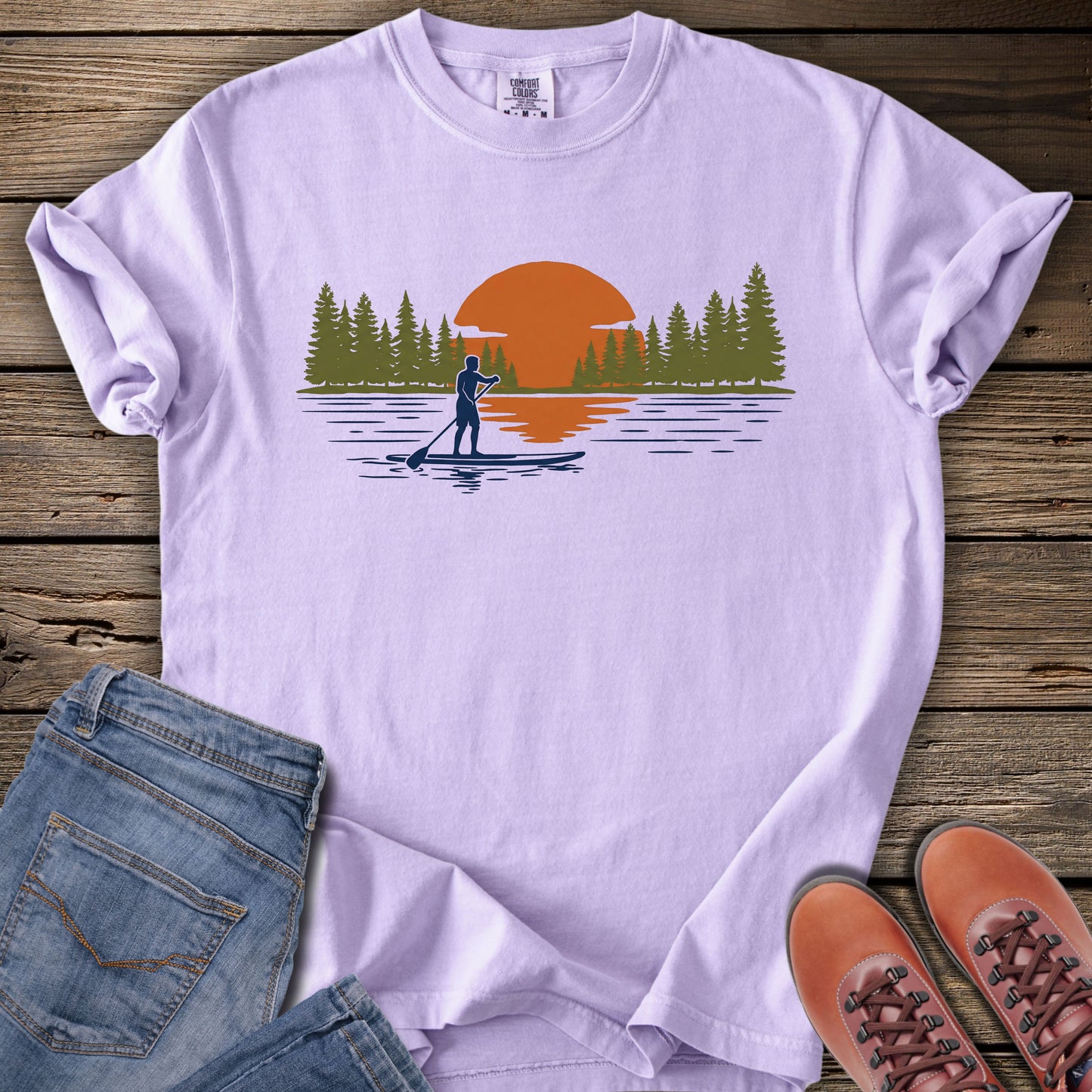 Paddleboard Sunset T-Shirt