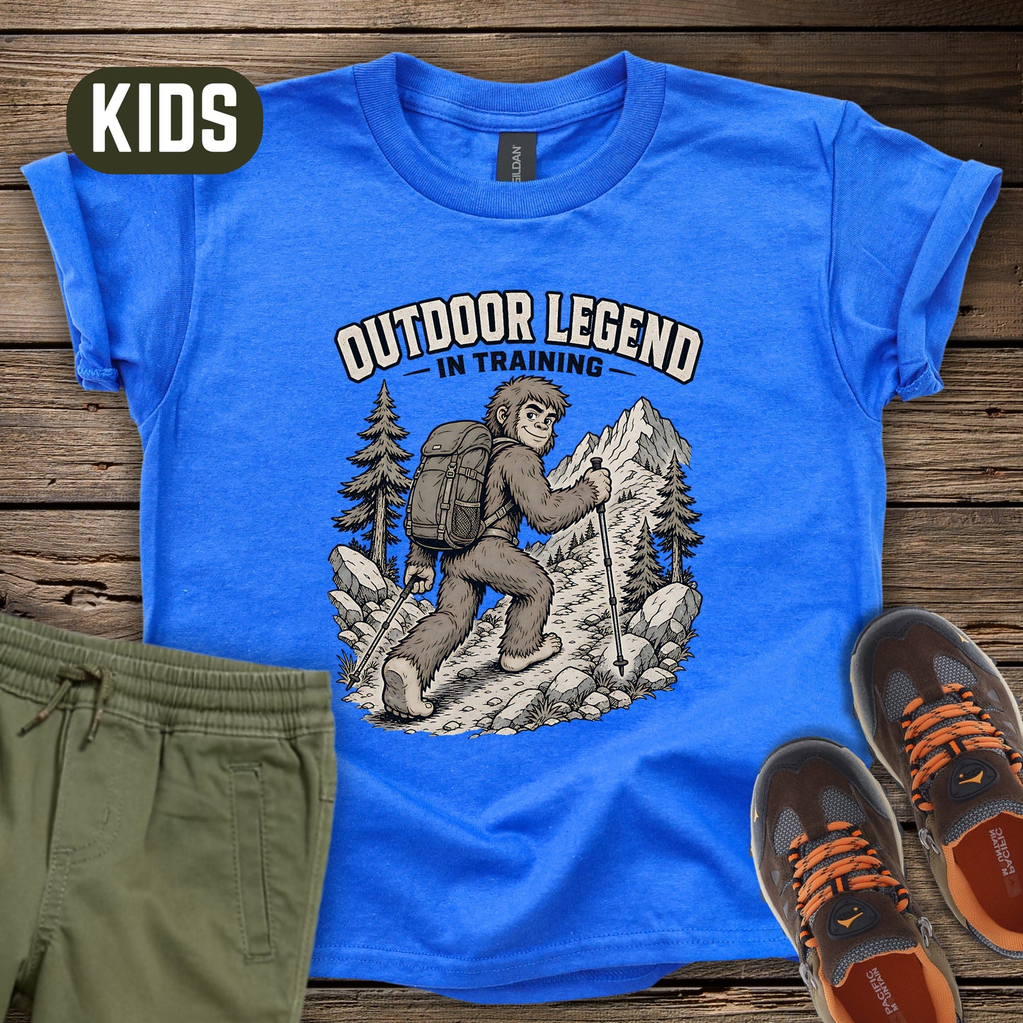 Kidsquatch Outdoor Legend Kids T-Shirt